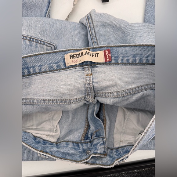 Levi’s 505 Regular Fit Light Blie Jeans 34x32 - Picture 5 of 7
